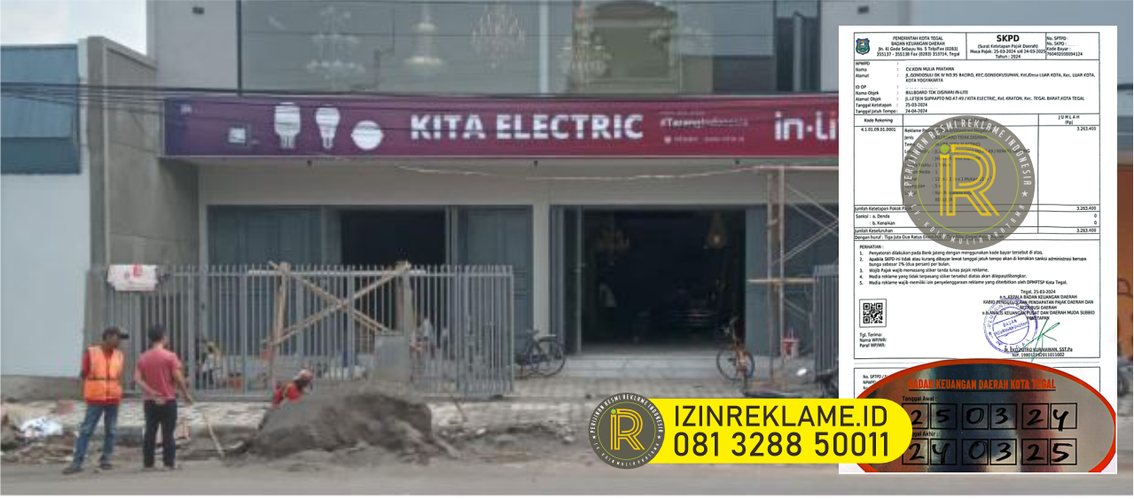 izin reklame kota tegal